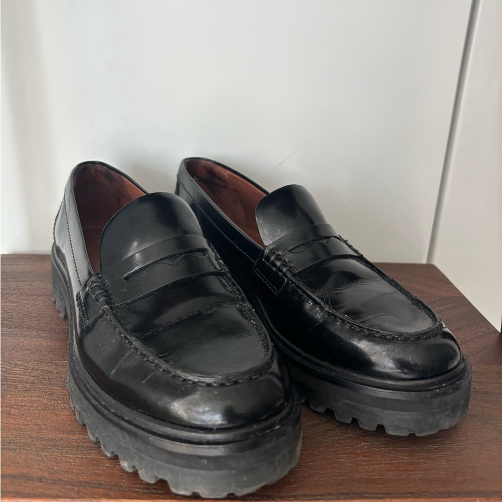 Reformation Black Loafers